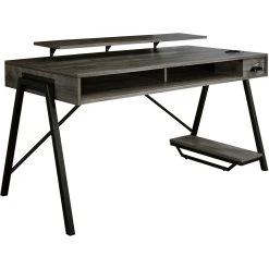 Best deal ???? Signature Design By Ashley Barolli Gaming Desk With Monitor Stand ????