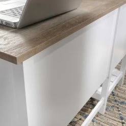 Buy ???? Sauder Cottage Road Soft White Coastal Single Pedestal Desk ???? -Elements Shop unnamed file 1228