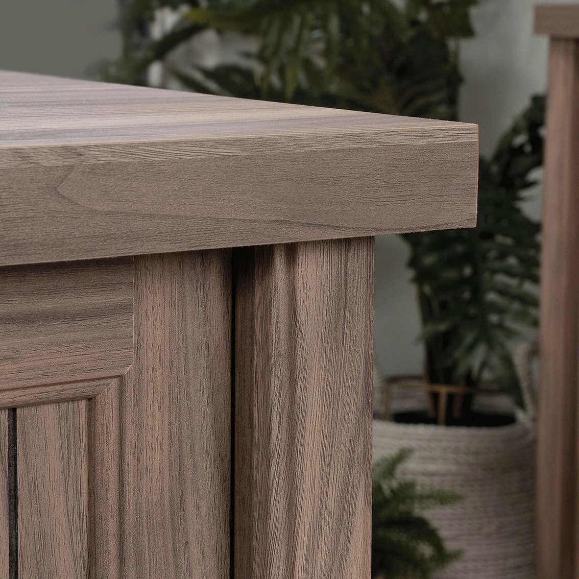 New ❤️ Sauder Costa Washed Walnut L-Shaped Desk With File Drawer ✨ 4 New ❤️ Sauder Costa Washed Walnut L-Shaped Desk With File Drawer ✨ - Image 4