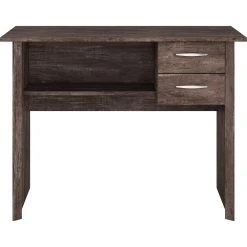 Outlet ⭐ CorLiving WKS-200-D Kingston Black Brown Two Drawer Desk ????
