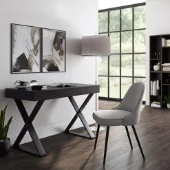 Promo ???? CorLiving WFP-300-D Folio Rich Brown Cross Leg Farmhouse Desk ???? -Elements Shop unnamed file 1563