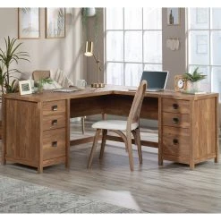 Cheap ???? Sauder L-Shaped Desk With 6 Storage Drawers ????