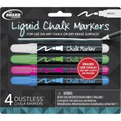 New ⭐ MEGA Brands The Board Dudes Dry Erase Liquid Chalk Markers, 4 Pc. ✔️