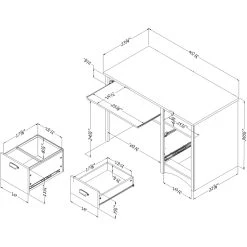 Best deal ✔️ South Shore Gascony Desk ✔️ -Elements Shop unnamed file 305