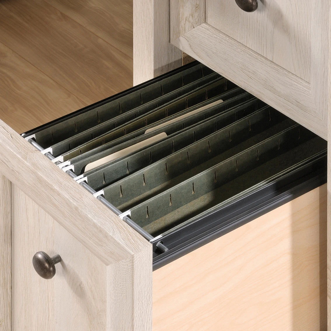 Outlet ???? Sauder Edge Water Computer Desk, Chalked Chestnut ???? 5 Outlet ???? Sauder Edge Water Computer Desk, Chalked Chestnut ???? - Image 5