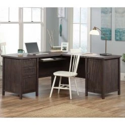 Best deal ❤️ Sauder Costa L Desk, Coffee Oak ✔️