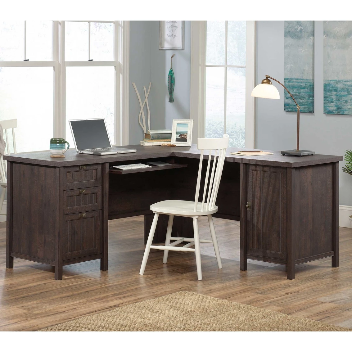 Best deal ❤️ Sauder Costa L Desk, Coffee Oak ✔️ 1 Best deal ❤️ Sauder Costa L Desk, Coffee Oak ✔️