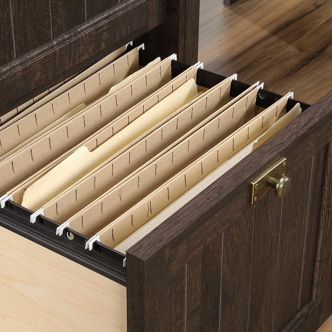 Best deal ❤️ Sauder Costa L Desk, Coffee Oak ✔️ 4 Best deal ❤️ Sauder Costa L Desk, Coffee Oak ✔️ - Image 4